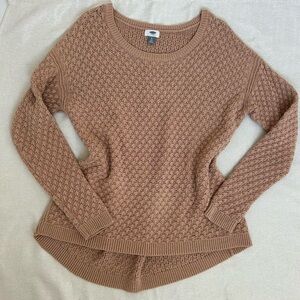 Old Navy Women's Tan Crew Neck Sweater